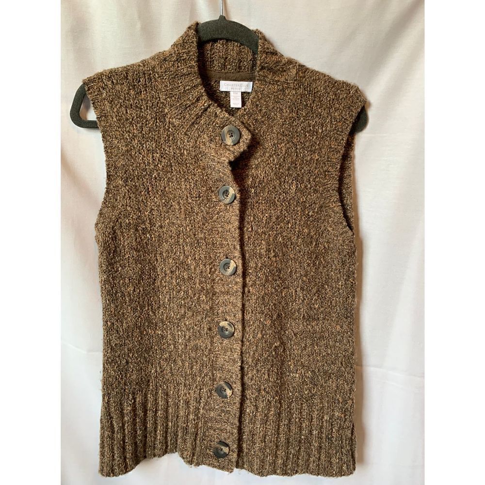 Charter Club Sweater Vest 6 Button Closure